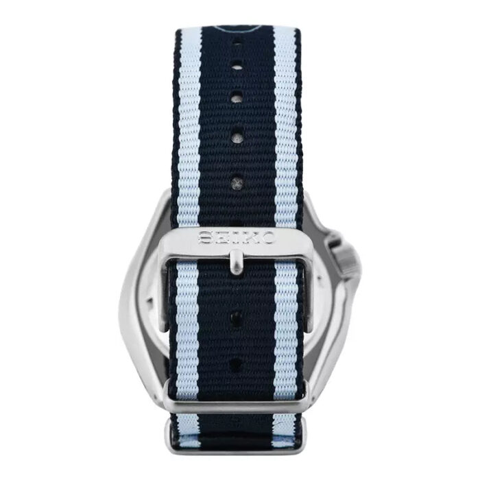 Seiko 5 Sports Honda Super Cub Limited Edition Blue Dial Two Tone NATO Strap Watch For Men - SRPK37K1 - Image 7